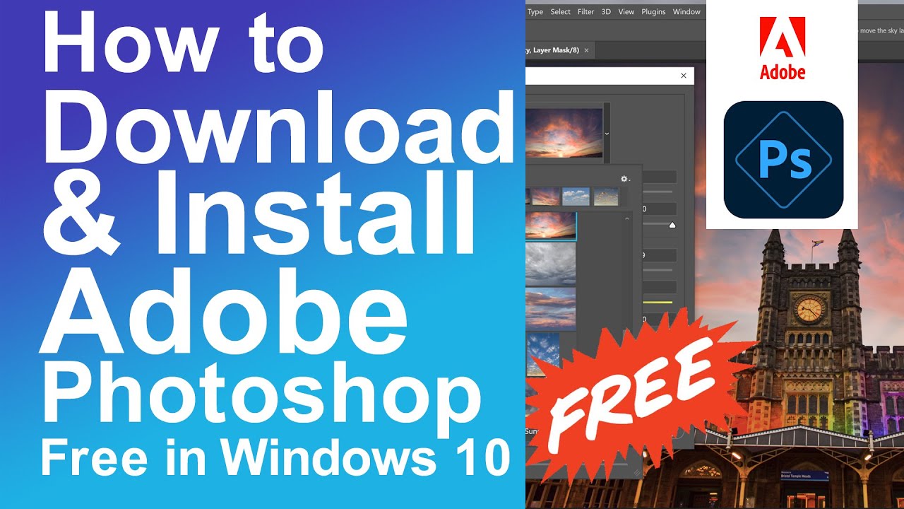 how to download adobe photoshop free for windows 10