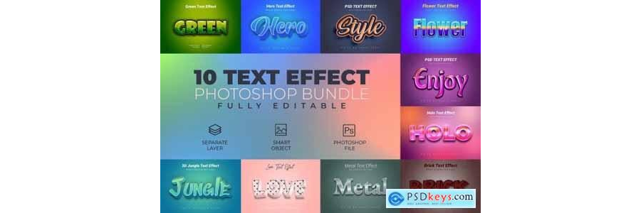 Photoshop Text Effect Bundle 10