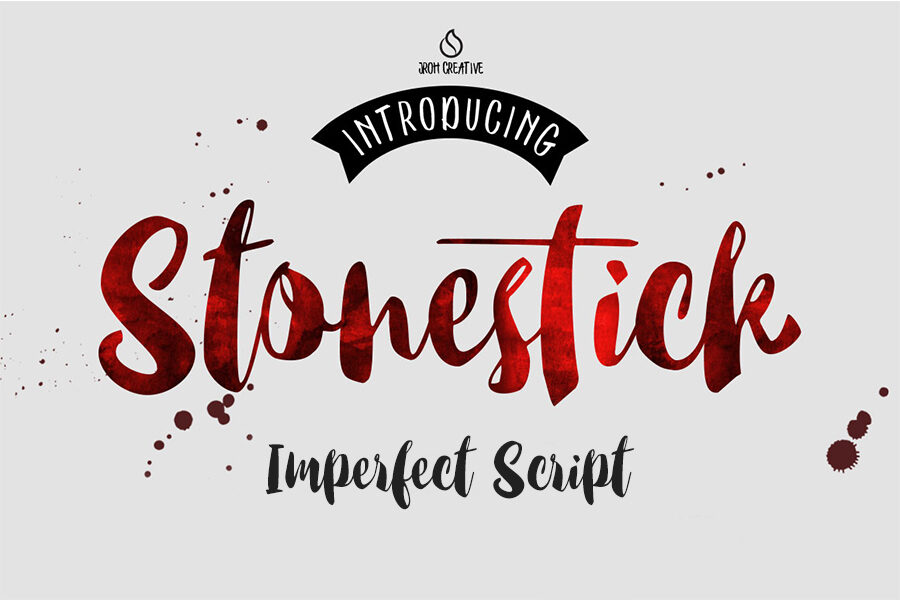 Stonestick Imperfect Script