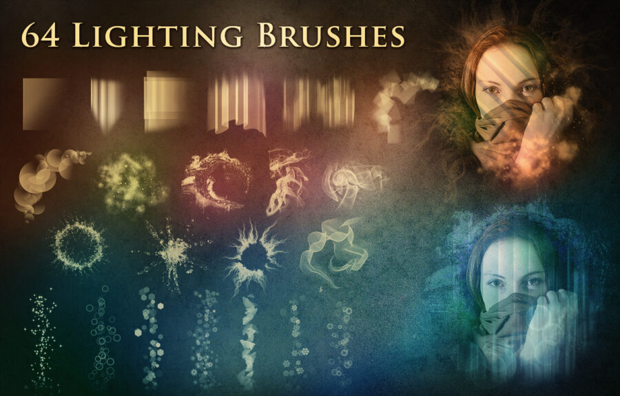 64 Lighting Brushes Photoshop