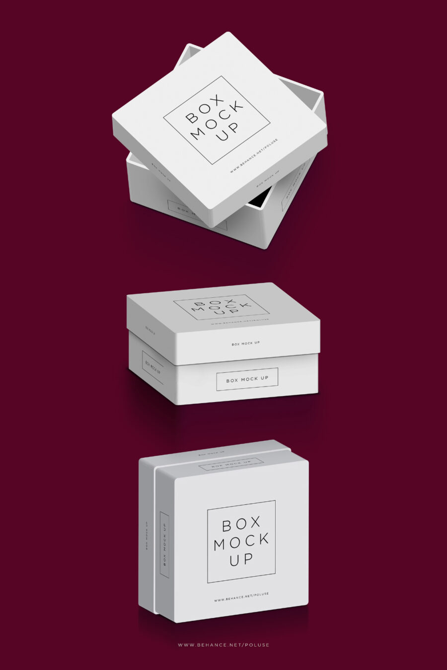 Free PSD Packaging Box Mockup