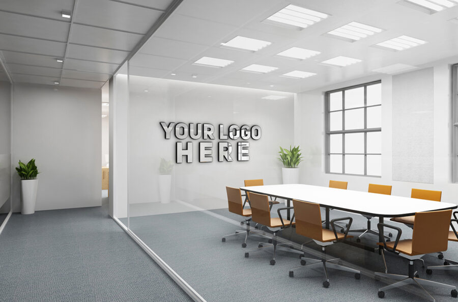 Free Office Logo Mockup