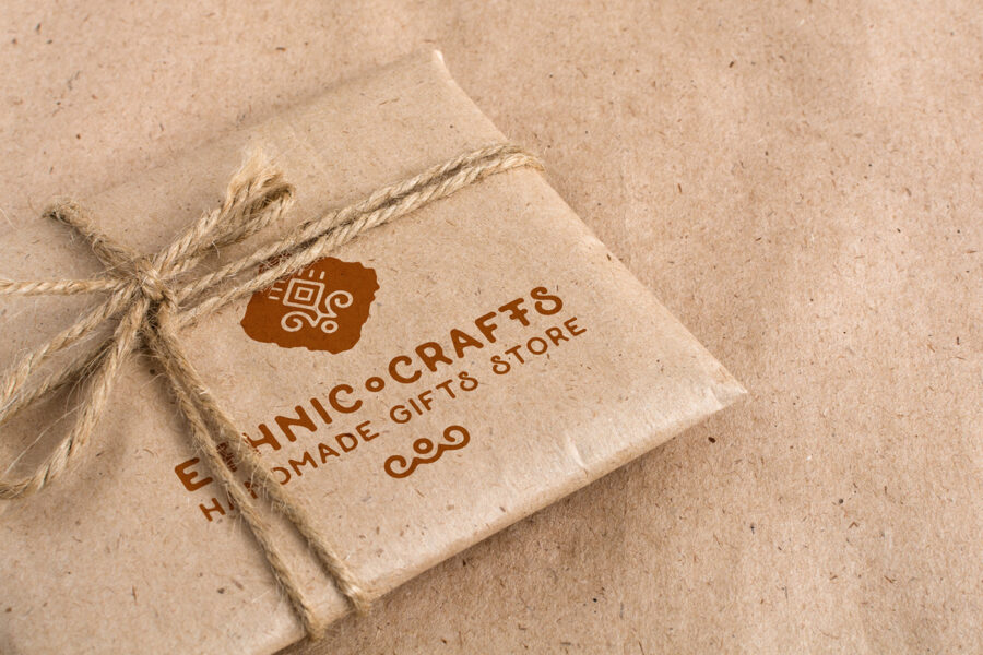 Free Craft Packaging PSD Mockup