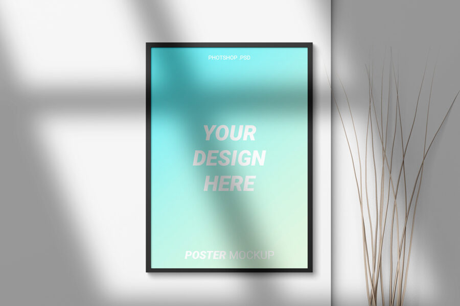 Poster Mockup Free Download psd photoshop