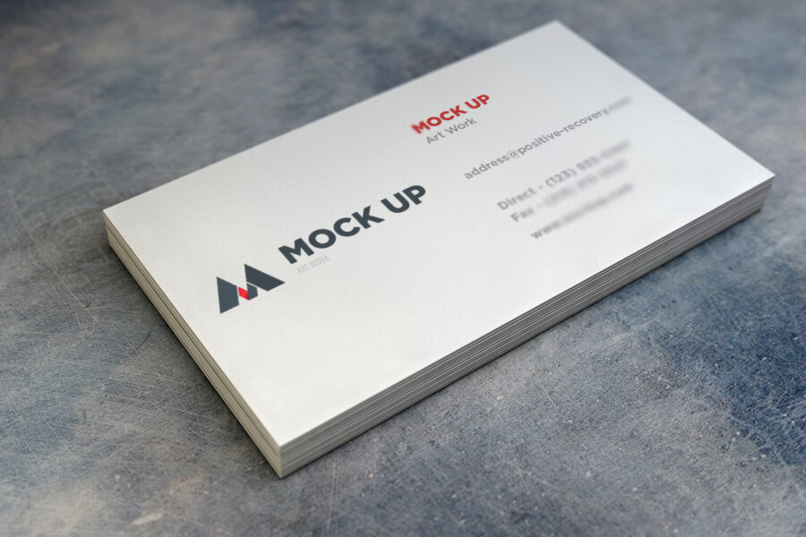 Realistic Business Card Mockup