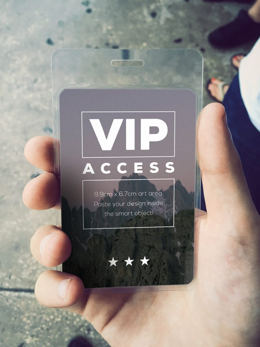 VIP Event Pass Mockup