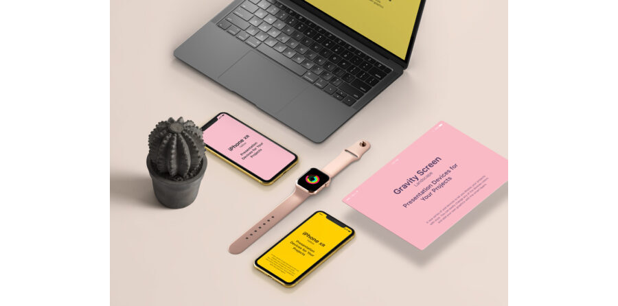 UI Showcase with Apple Devices Mockup
