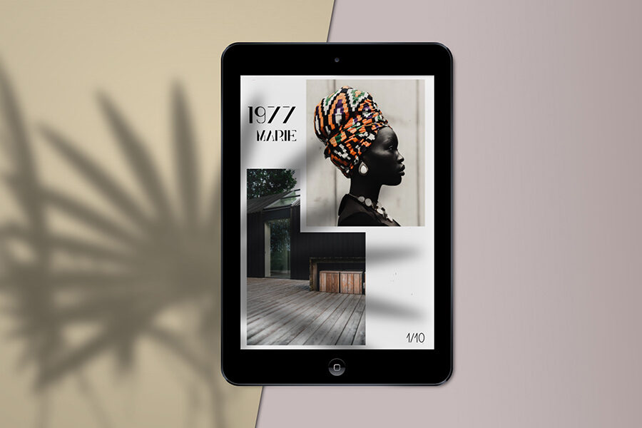 IPad Mini Mockup Scene